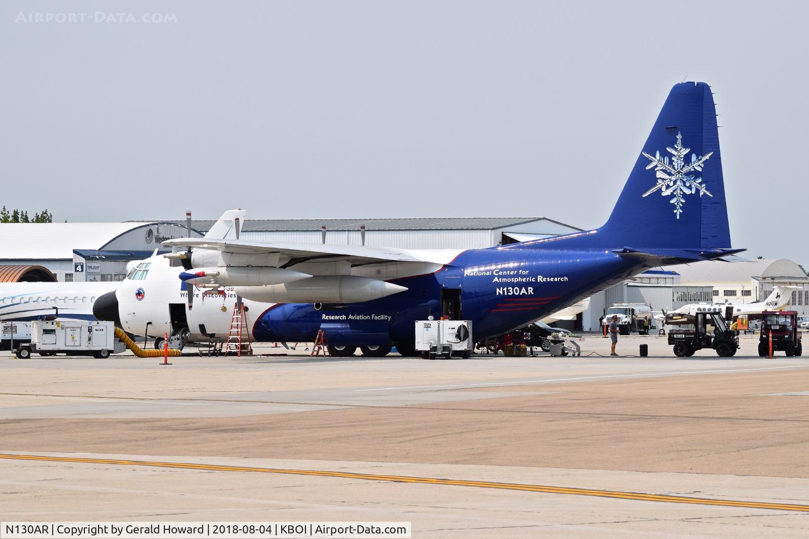 N130AR, 1984 Lockheed EC-130Q Hercules C/N 382-4984, C-130H working out of BOI for several weeks.