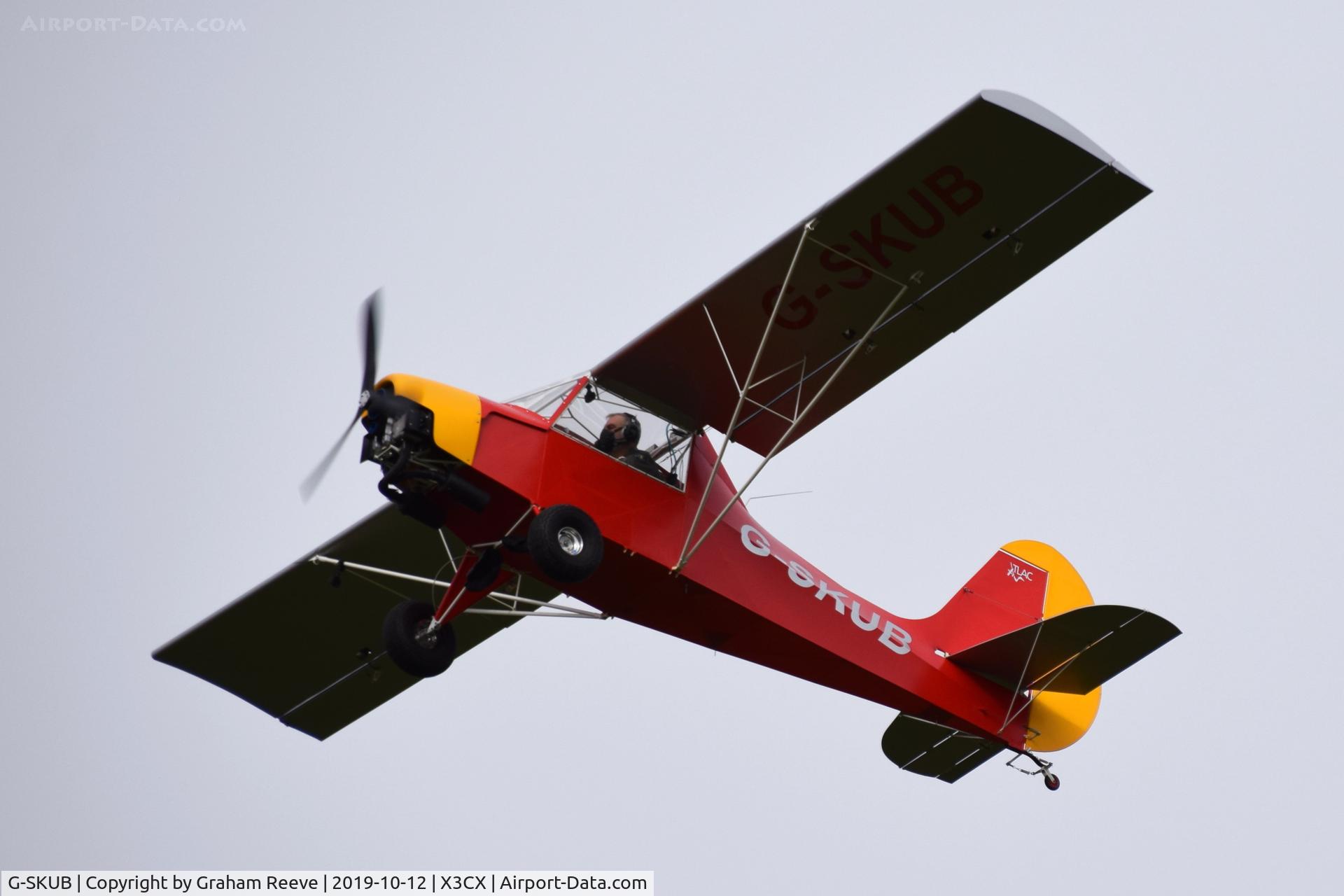 G-SKUB, 2019 The Light Aircraft Company Sherwood KUB C/N TLAC-3-002, Departing from Northrepps.