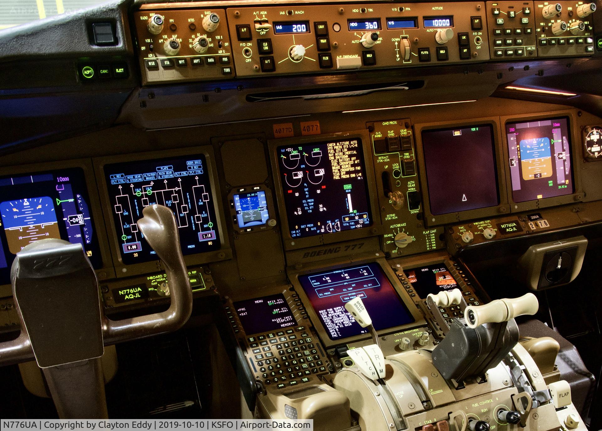 N776UA, 1996 Boeing 777-222 C/N 26937, SFO 2019.