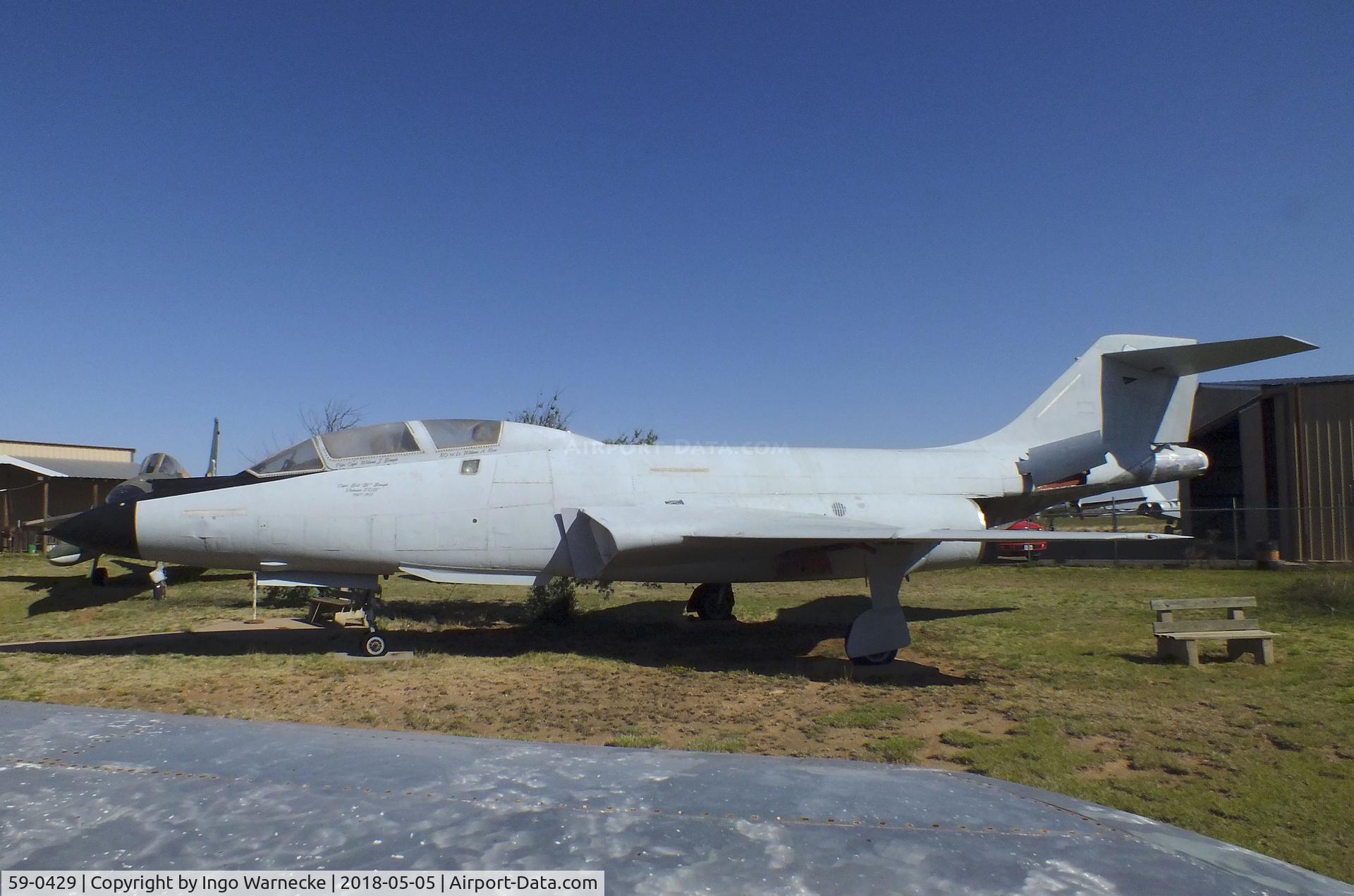 59-0429, 1959 McDonnell F-101B Voodoo C/N 753, McDonnell F-101B Voodoo at the Texas Air Museum Caprock Chapter, Slaton TX