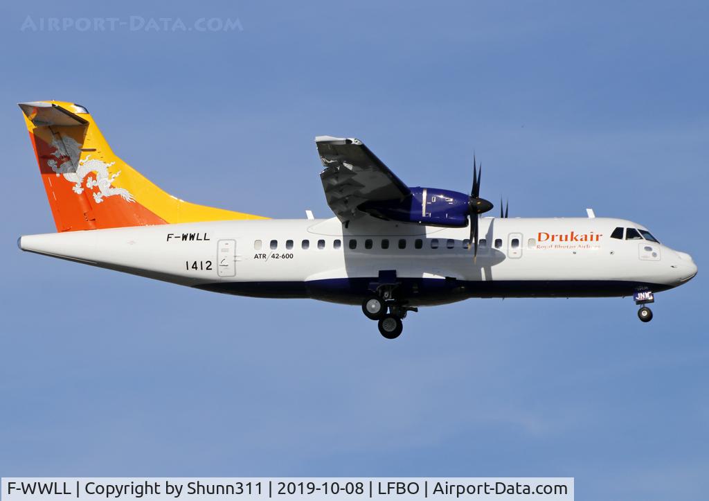 F-WWLL, 2019 ATR 42-600 C/N 1412, C/n 1412 - To be A5-JNW