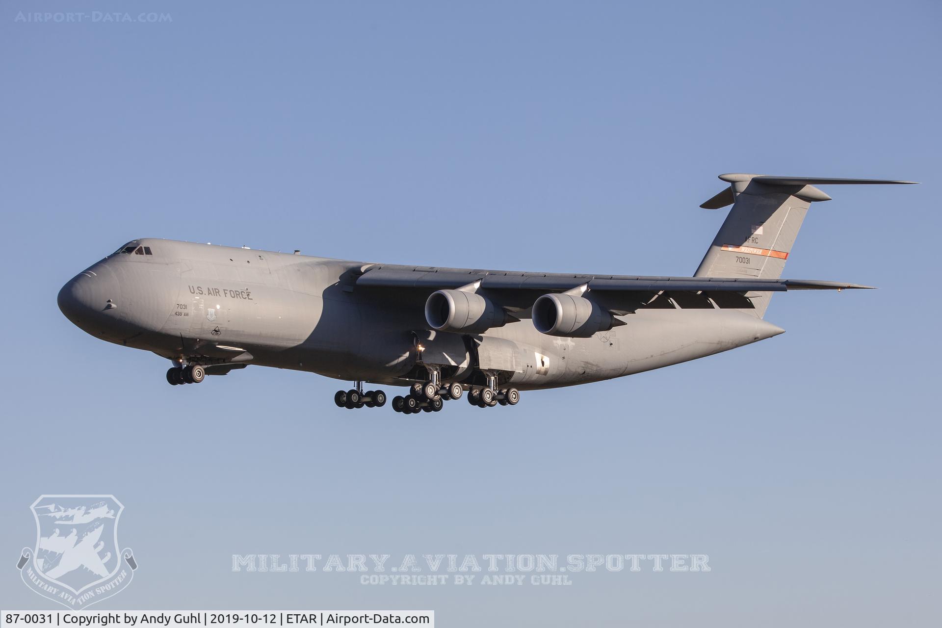 87-0031, 1987 Lockheed C-5M Super Galaxy C/N 500-117, Westover