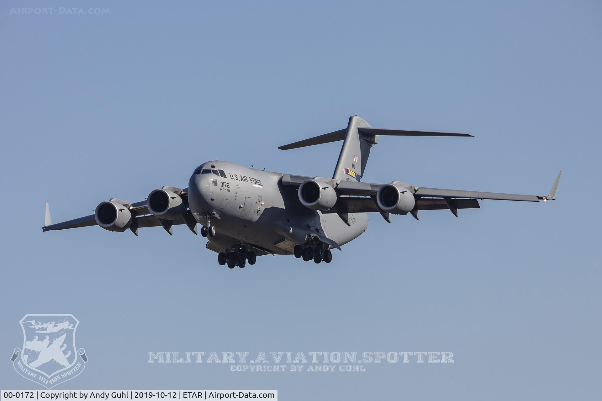 00-0172, 2001 Boeing C-17A Globemaster III C/N P-72, Charlotte