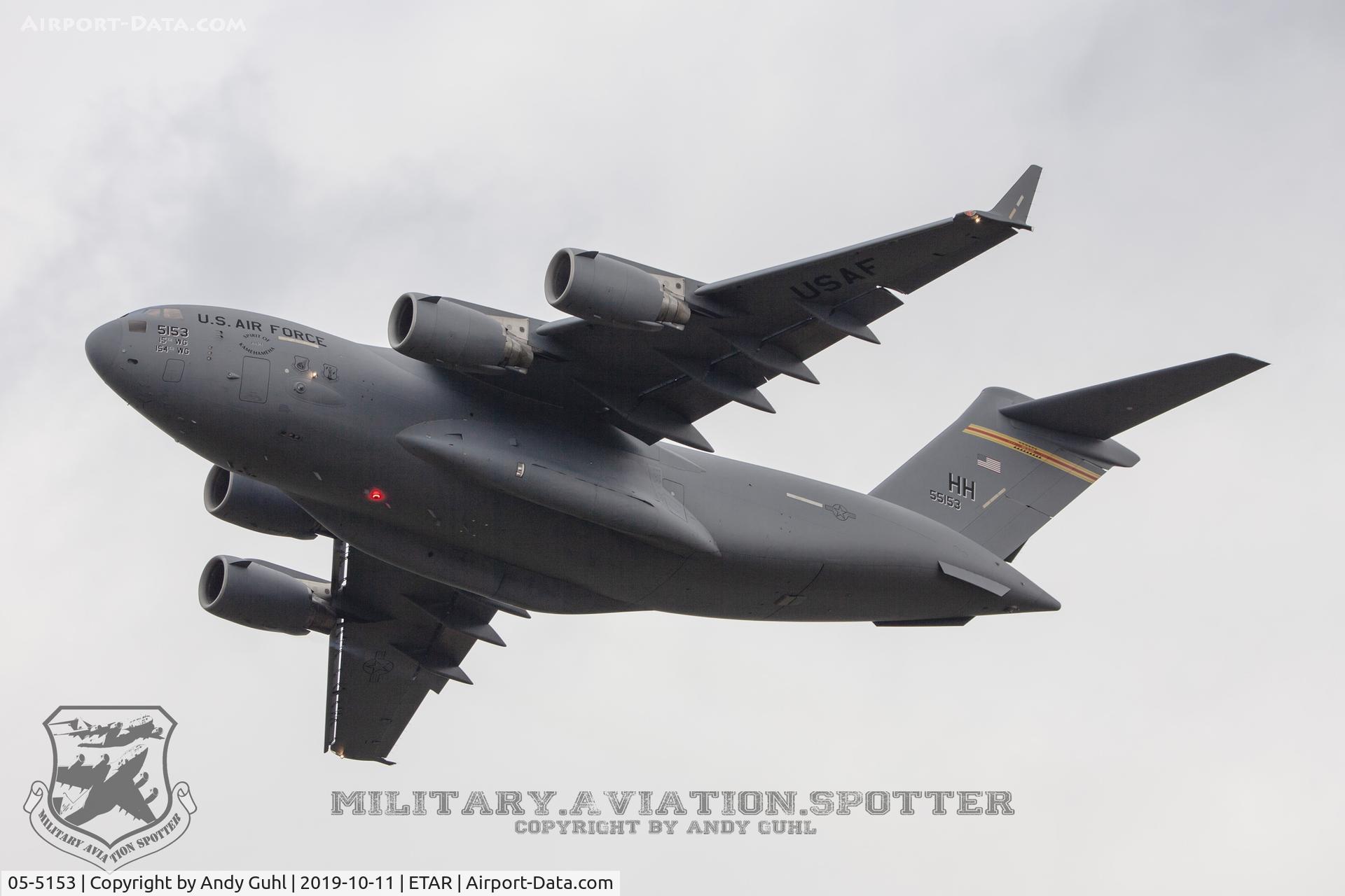 05-5153, 2005 Boeing C-17A Globemaster III C/N P-153, Hickham
