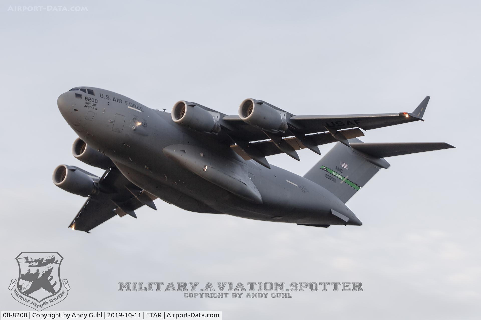 08-8200, 2008 Boeing C-17A Globemaster III C/N P-200, McChord