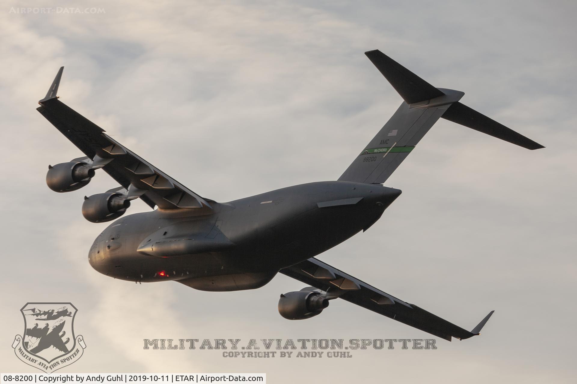 08-8200, 2008 Boeing C-17A Globemaster III C/N P-200, McChord AFB
