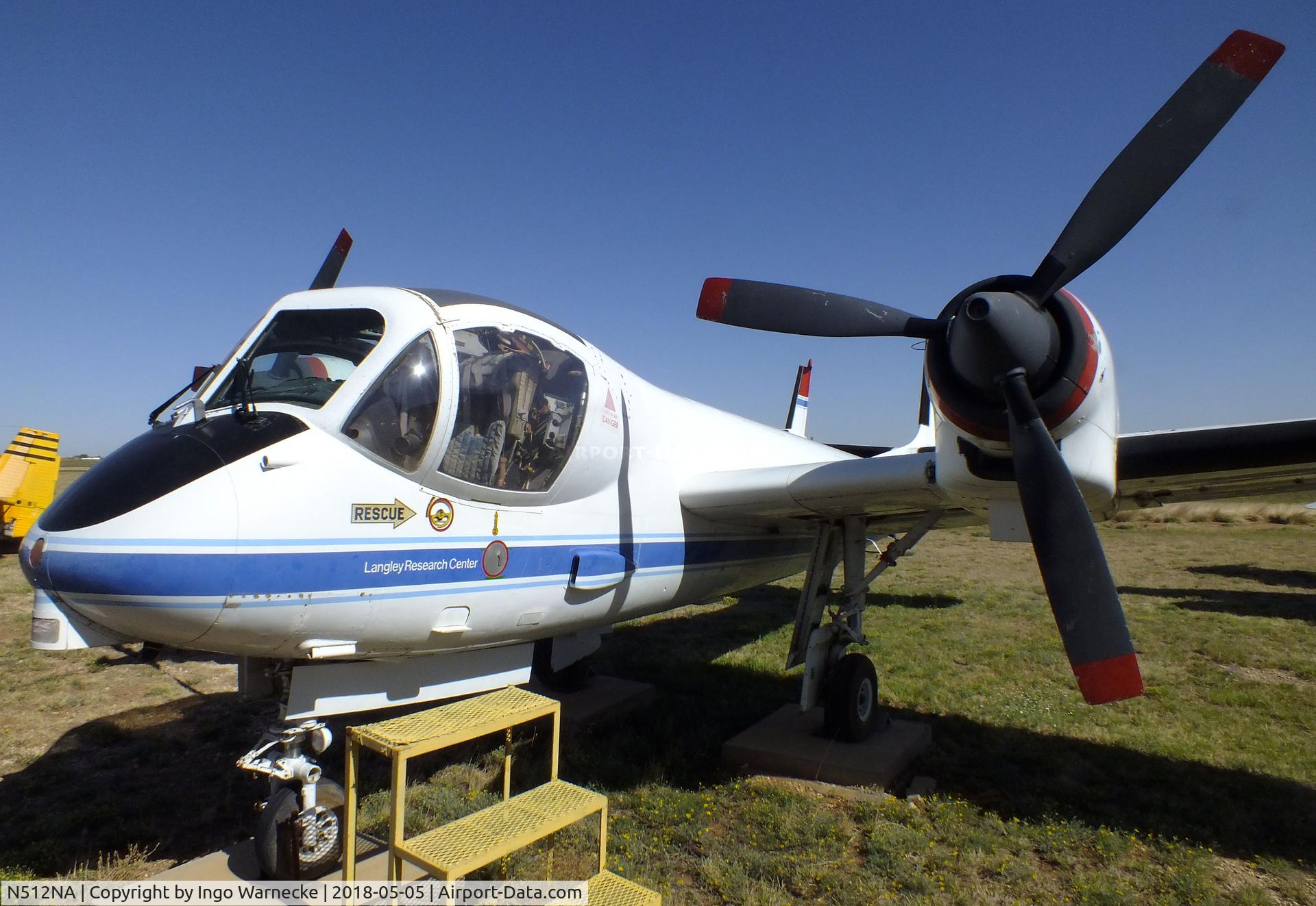 N512NA, 1962 Grumman OV-1B Mohawk C/N 39B, Grumman OV-1B Mohawk at the Texas Air Museum Caprock Chapter, Slaton TX
