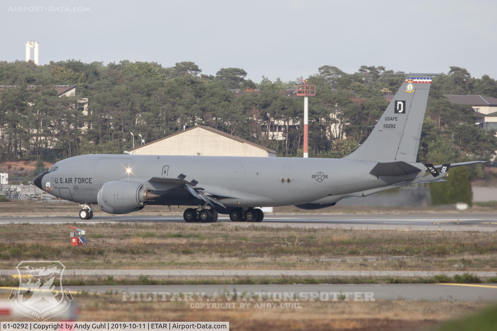 61-0292, 1961 Boeing KC-135R Stratotanker C/N 18199, Mildenhall Gas Station