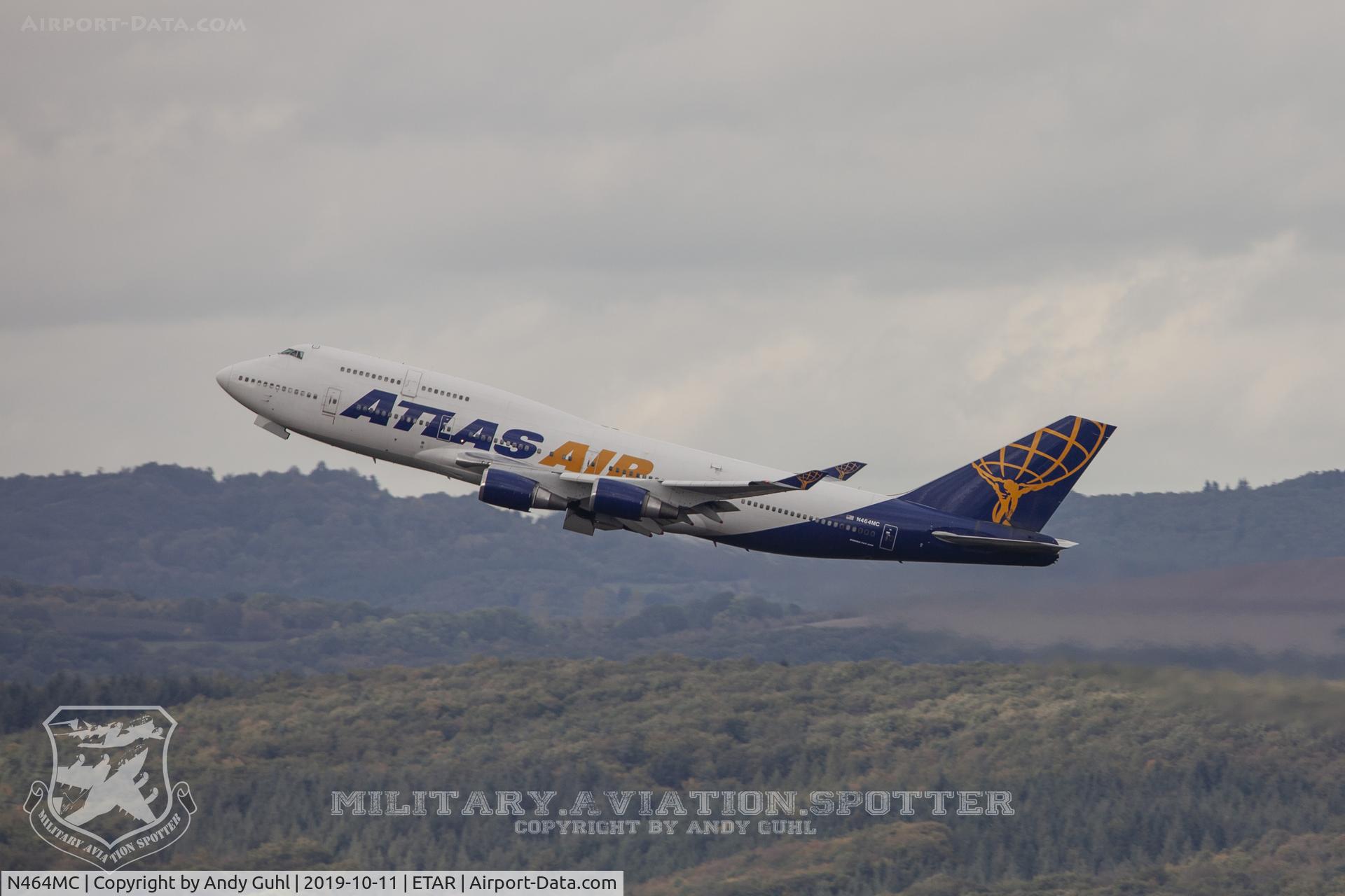N464MC, 1992 Boeing 747-446 C/N 26341, Atlas departed from ETAR
