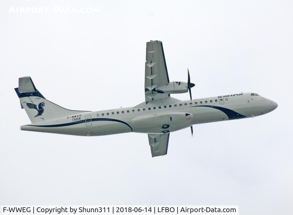 F-WWEG, 2018 ATR 72-600 (72-212A) C/N 1504, C/n 1504 - To be EP-ITL