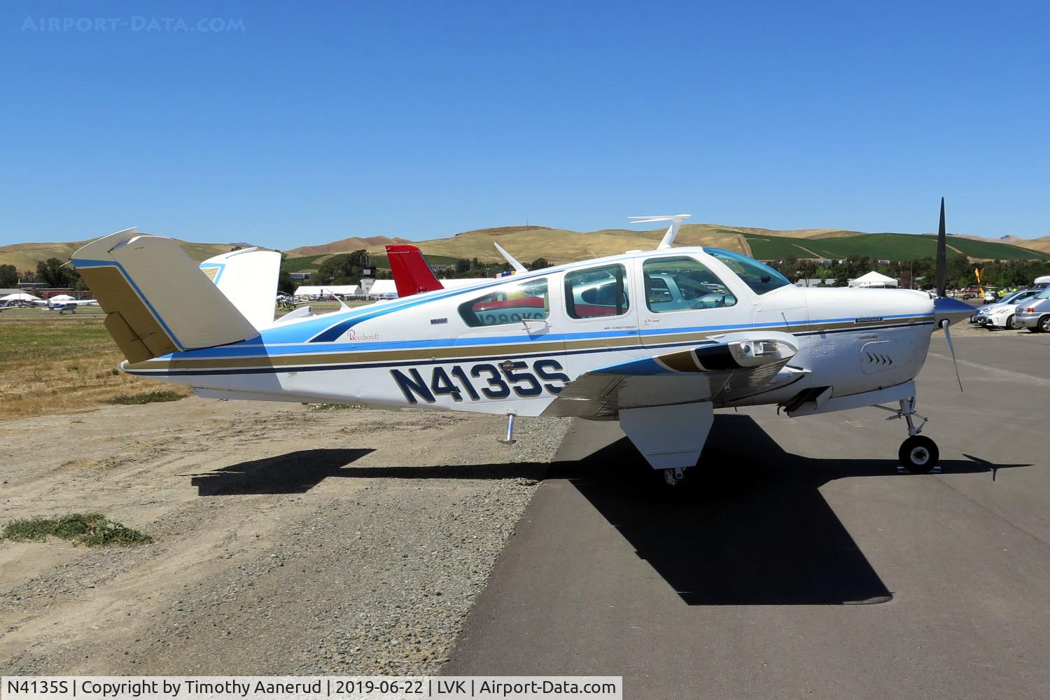 N4135S, 1975 Beech V35B Bonanza C/N D-9787, 1975 Beech V35B, c/n: D-9787, AOPOA Livermore Fly-In