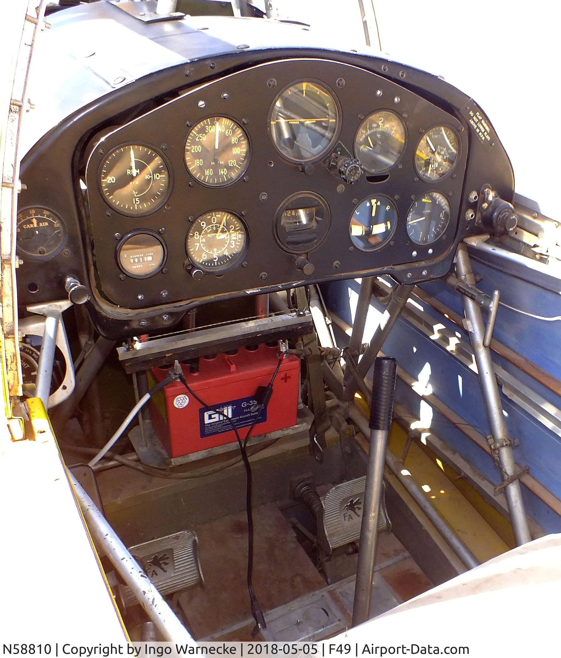 N58810, 1943 Fairchild M-62A-3 Cornell II C/N FT825, Fairchild M-62A-3 (PT-26 Cornell) at the Texas Air Museum Caprock Chapter, Slaton TX  #c