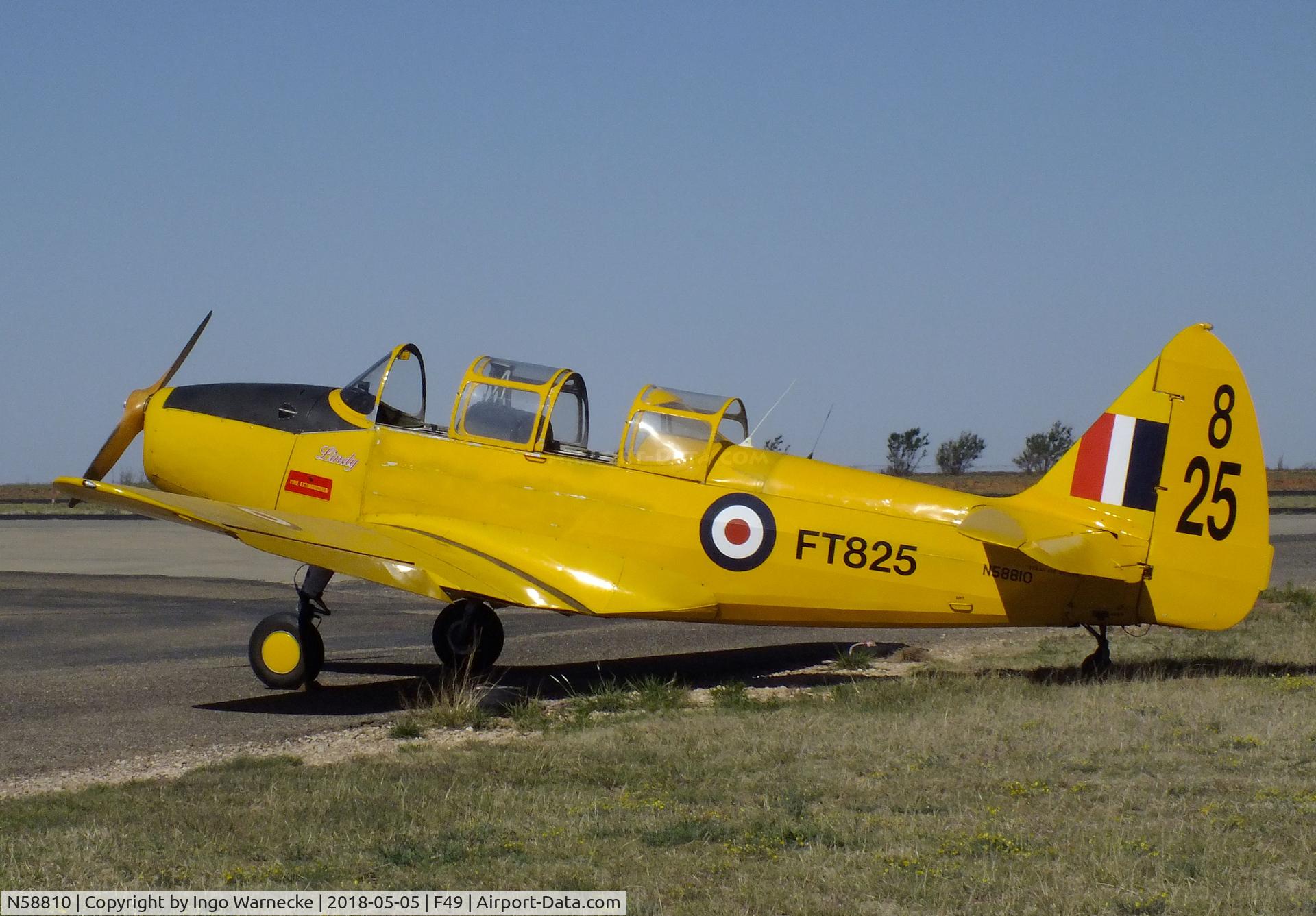 N58810, 1943 Fairchild M-62A-3 Cornell II C/N FT825, Fairchild M-62A-3 (PT-26 Cornell) at the Texas Air Museum Caprock Chapter, Slaton TX