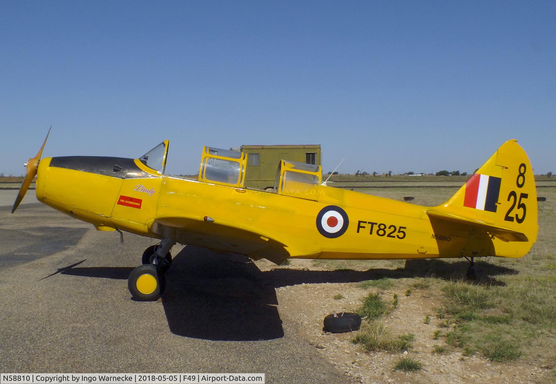 N58810, 1943 Fairchild M-62A-3 Cornell II C/N FT825, Fairchild M-62A-3 (PT-26 Cornell) at the Texas Air Museum Caprock Chapter, Slaton TX