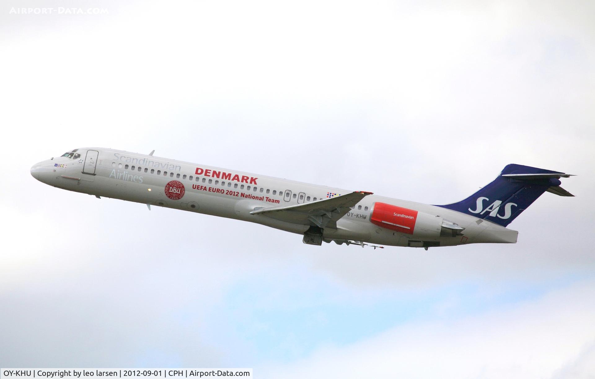 OY-KHU, 1991 McDonnell Douglas MD-87 (DC-9-87) C/N 53336, Copenhagen 1.9.2012