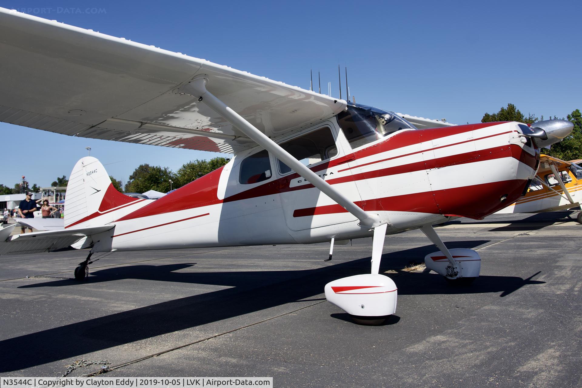 N3544C, 1954 Cessna 170B C/N 26587, Livermore airport airshow 2019.