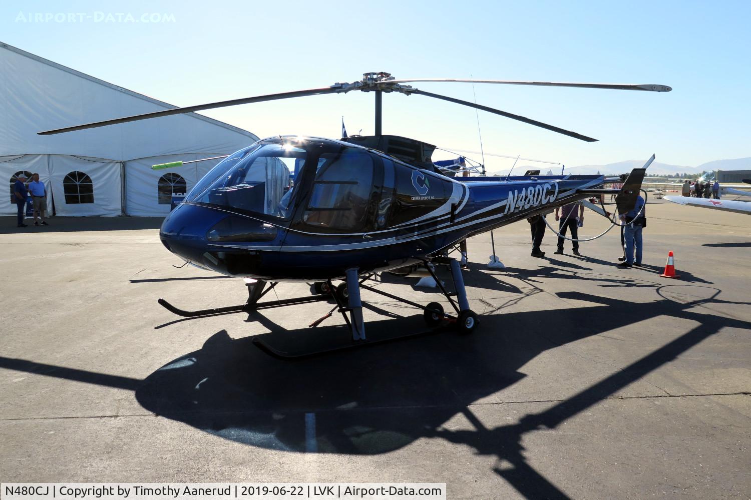 N480CJ, 2008 Enstrom 480B C/N 5123, 2008 Enstrom 480B, c/n: 5123, ex N481MH, 2019 AOPA Livermore Fly-In