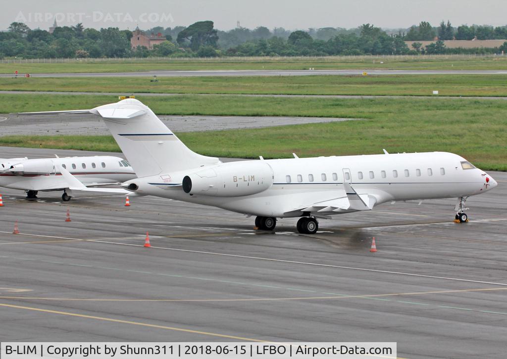 B-LIM, 2008 Bombardier BD-700-1A11 Global 5000 C/N 9295, Parked at the General Aviation area...