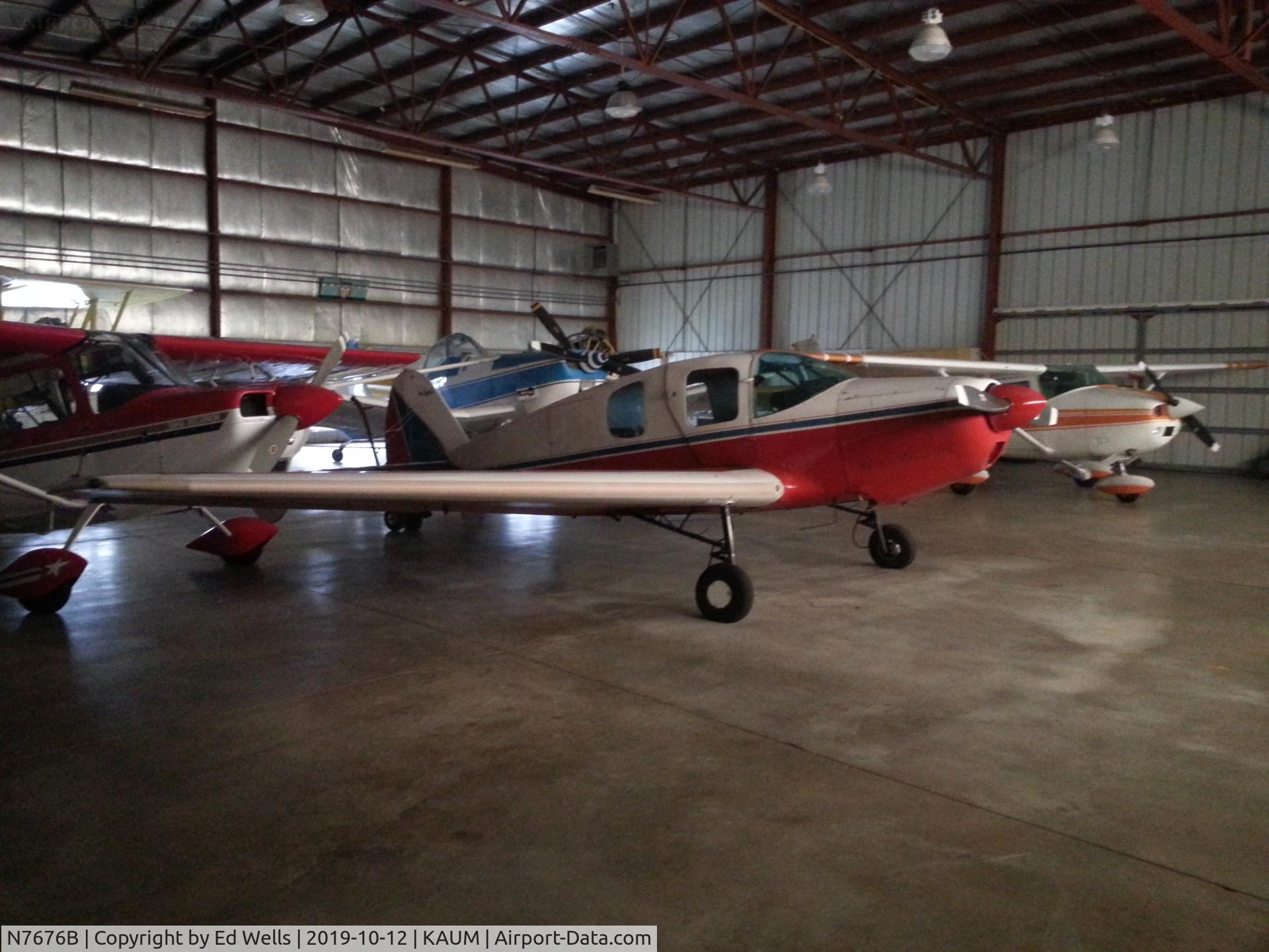 N7676B, 1957 Bellanca 14-19-2 Cruisair Senior C/N 4027, At KAUM in the hangar.