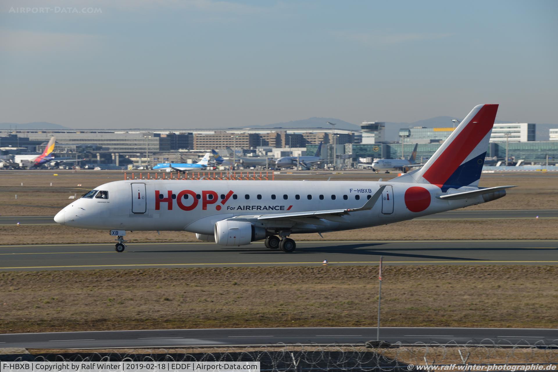 F-HBXB, 2008 Embraer 170LR (ERJ-170-100LR) C/N 17000250, Embraer ERJ-170STD 170-100 - A5 HOP HOP! - 17000250 - F-HBXB - 18.02.2019 - FRA