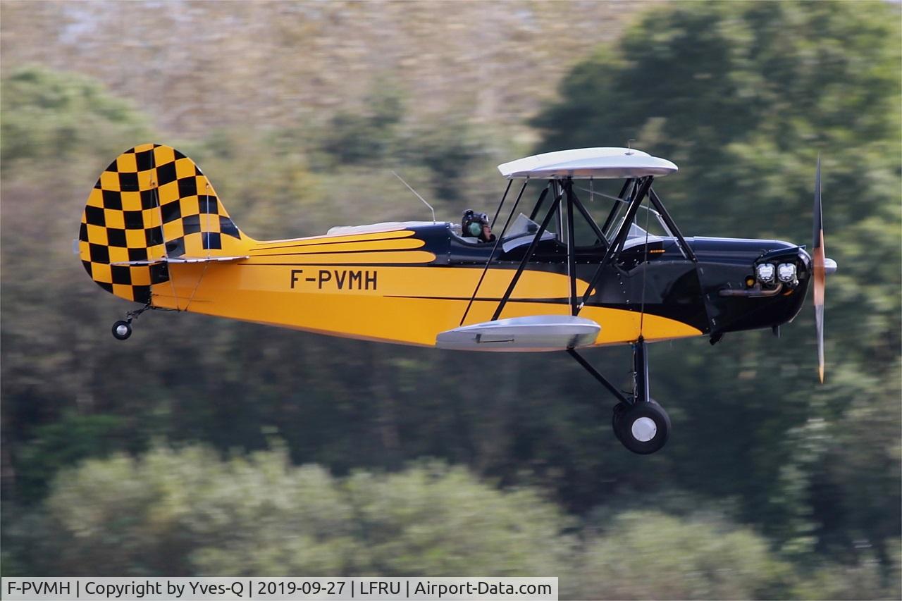 F-PVMH, 2019 Hatz CB-1 C/N 776, Hatz CB-1, On final rwy 22, Morlaix-Ploujean airport (LFRU-MXN) Air show 2019