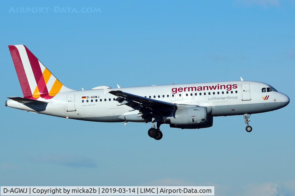 D-AGWJ, 2008 Airbus A319-132 C/N 3375, Landing