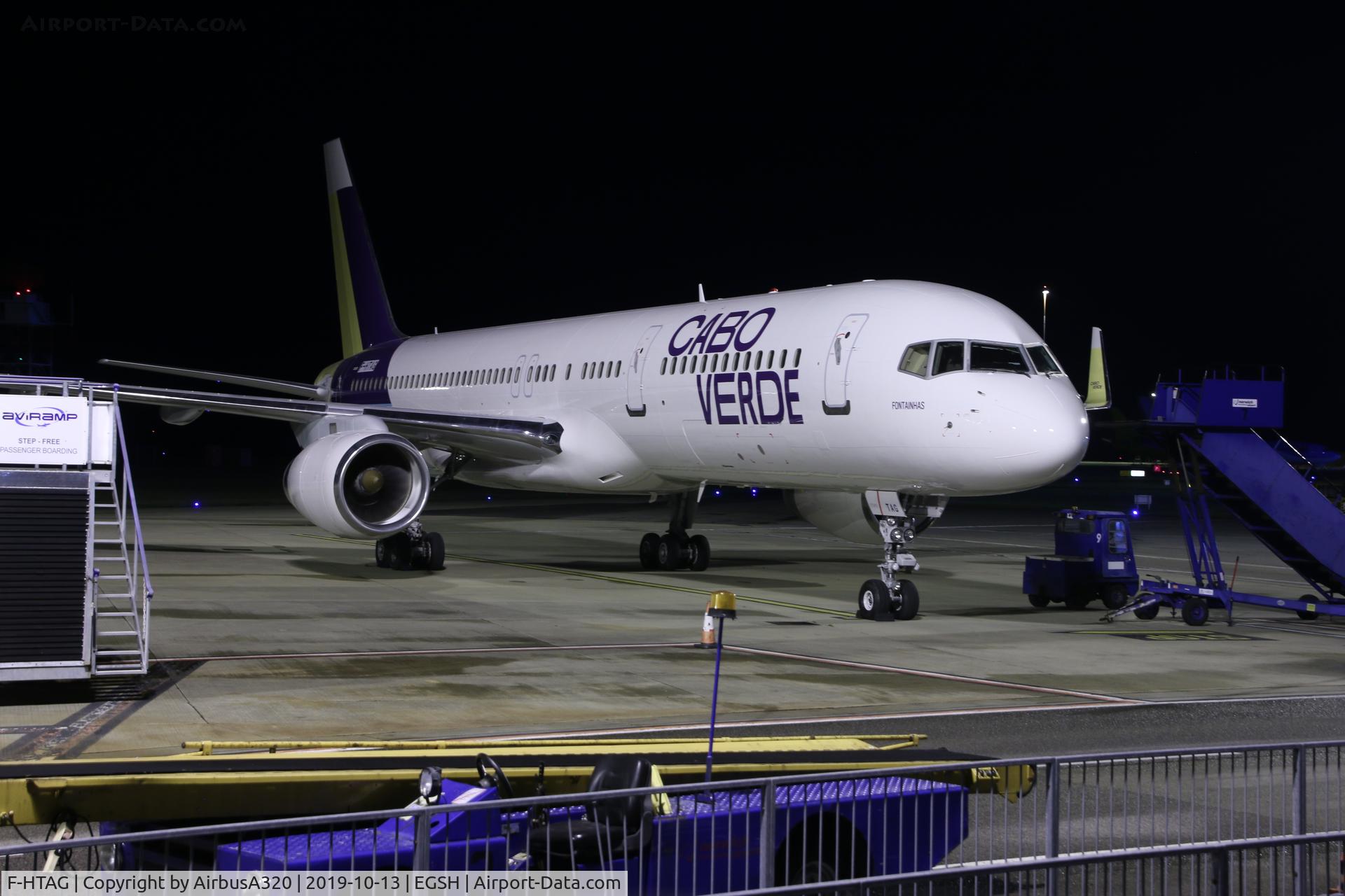 F-HTAG, 2000 Boeing 757-256 C/N 29307, Emerged from Air Livery hangar in Cabo Verde livery