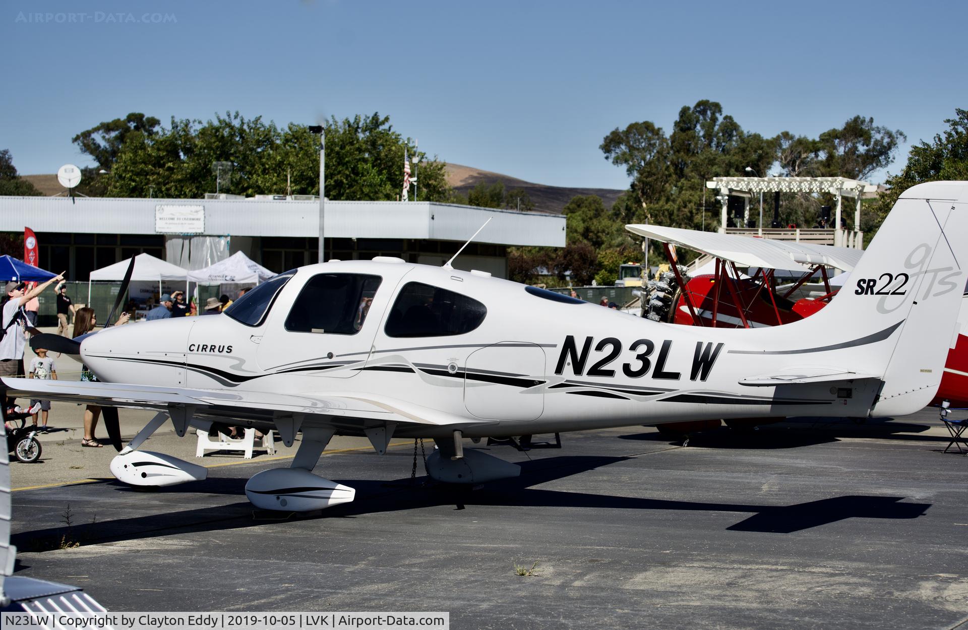N23LW, 2005 Cirrus SR22 C/N 1450, Livermore airport airshow 2019.