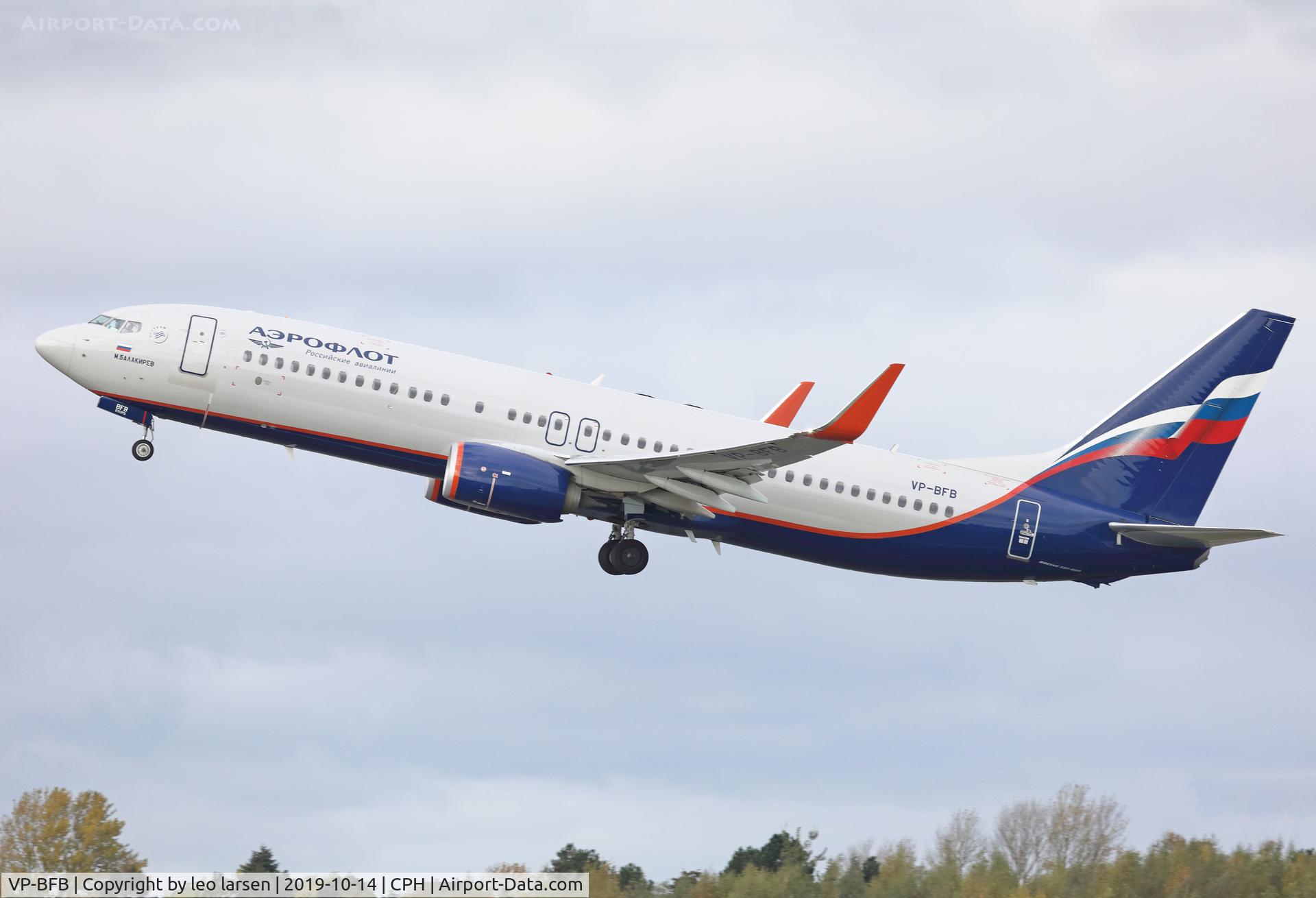 VP-BFB, 2018 Boeing 737-8LJ C/N 41219, Copenhagen 14.10.2019
