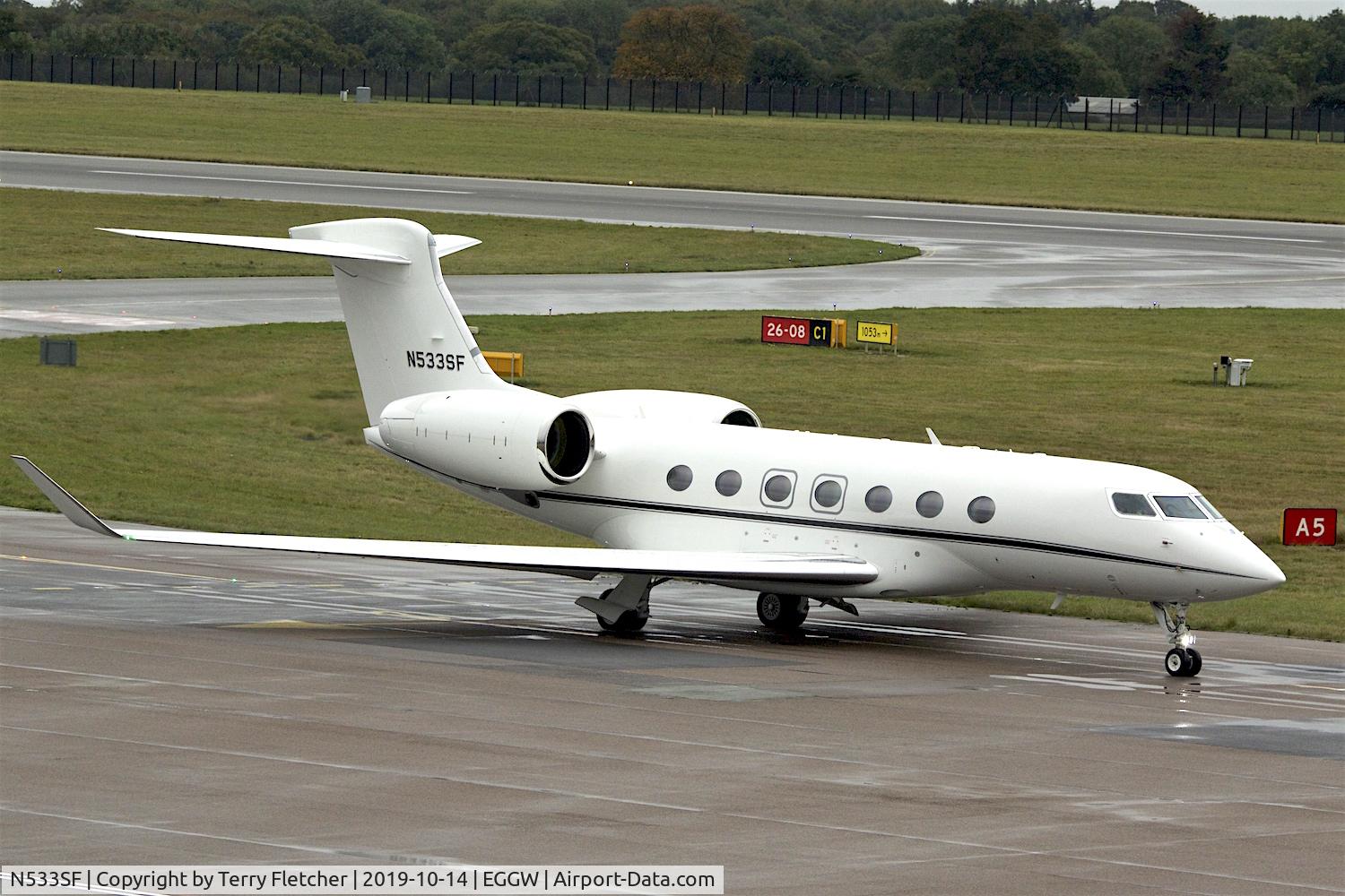 N533SF, 2018 Gulfstream Aerospace G500 C/N 72017, at Luton