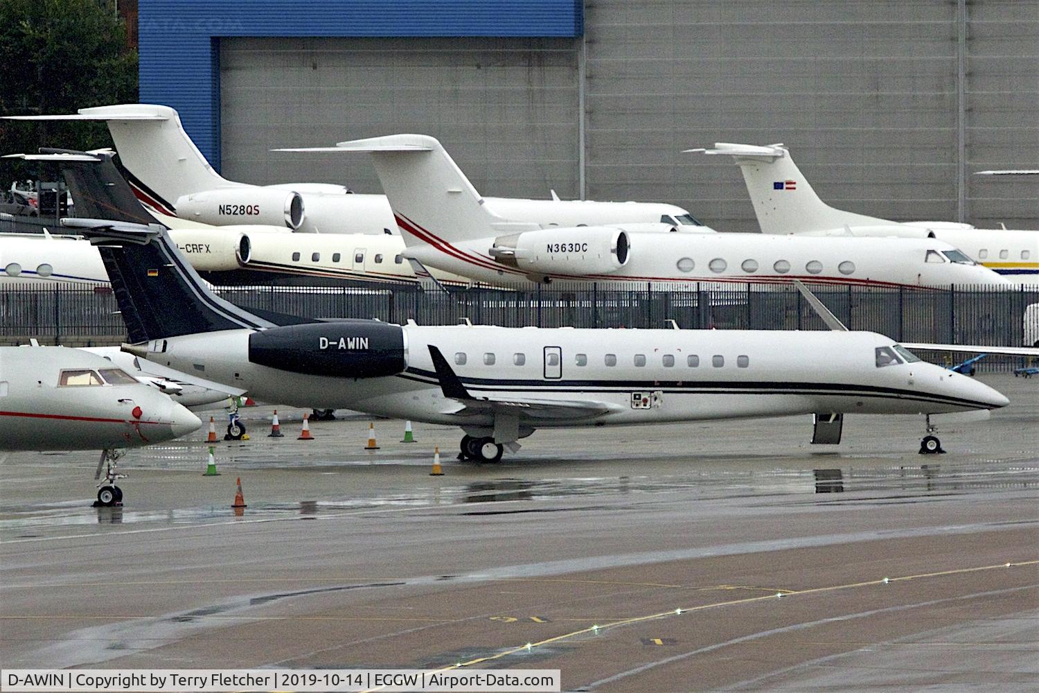 D-AWIN, 2018 Embraer EMB-135BJ Legacy 650 C/N 14501231, At Luton
