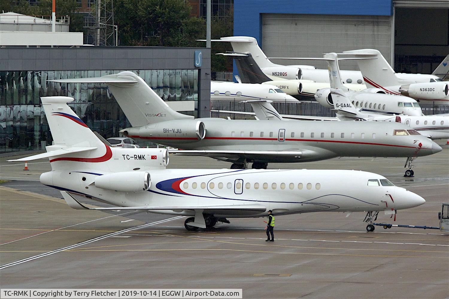 TC-RMK, 2015 Dassault Falcon 8X C/N 402, At Luton