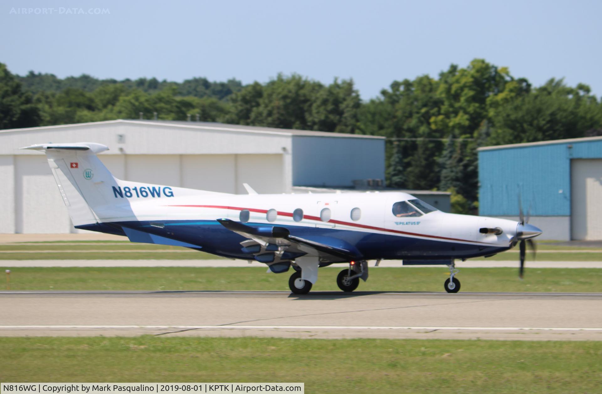 N816WG, 2016 Pilatus PC-12/47E C/N 1664, Pilatus PC-12/47E