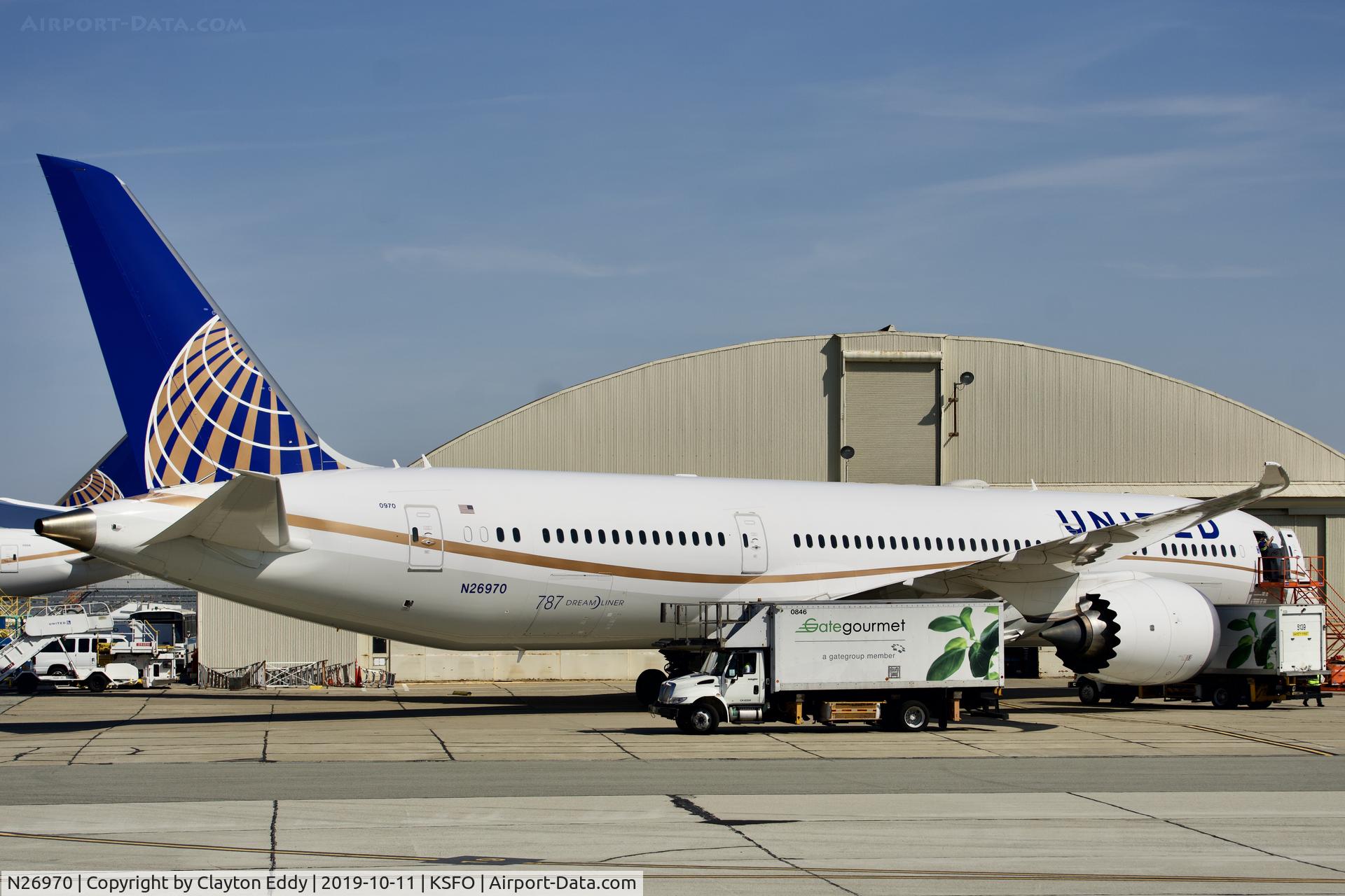 N26970, 2017 Boeing 787-9 Dreamliner C/N 60146, SFO 2019.