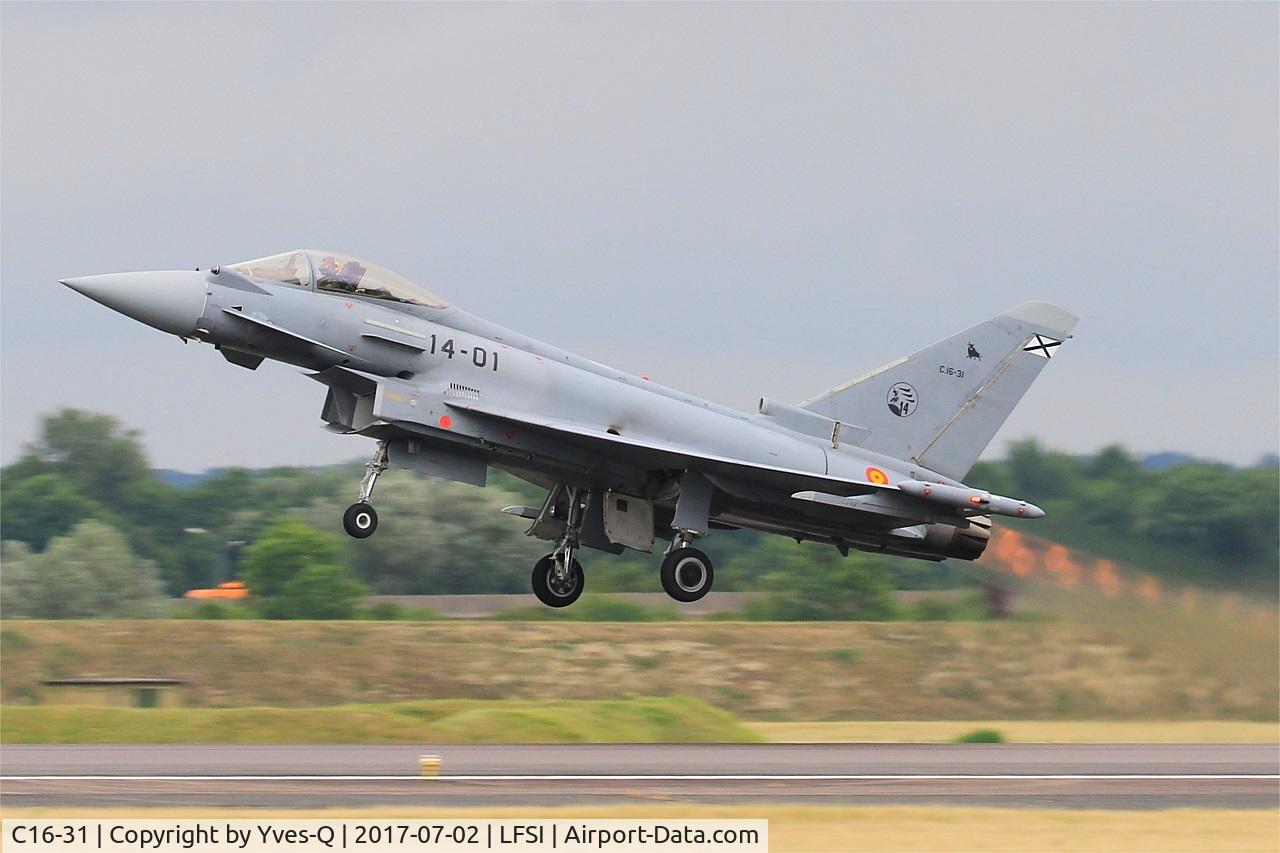 C16-31, Eurofighter EF-2000 Typhoon S C/N SS012, Eurofighter EF-2000 Typhoon S, Take off rwy 29, St Dizier-Robinson Air Base 113 (LFSI) Open day 2017