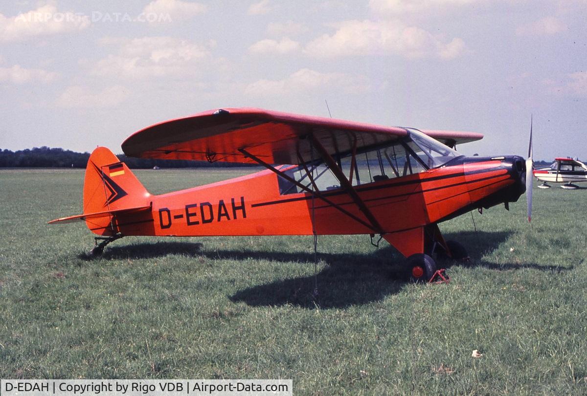 D-EDAH, 1951 Piper L-18C Super Cub (PA-18-95) C/N 18-1624, In Germany early 1970's. Ex French Army 115624 .Crashed on 1973-12-11 wfu.