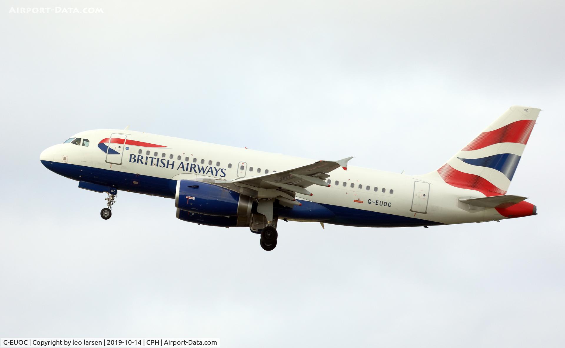 G-EUOC, 2001 Airbus A319-131 C/N 1537, Copenhagen 14.10.2019
