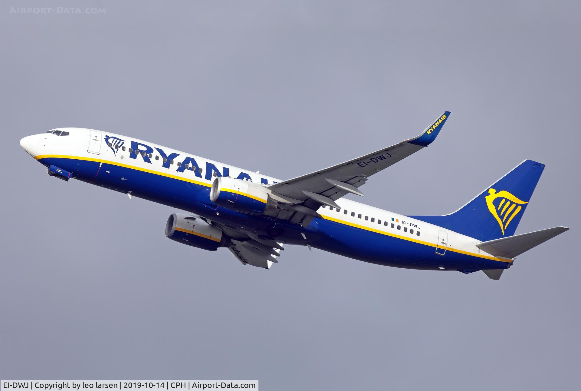 EI-DWJ, 2007 Boeing 737-8AS C/N 36077, Copenhagen 14.10.2019