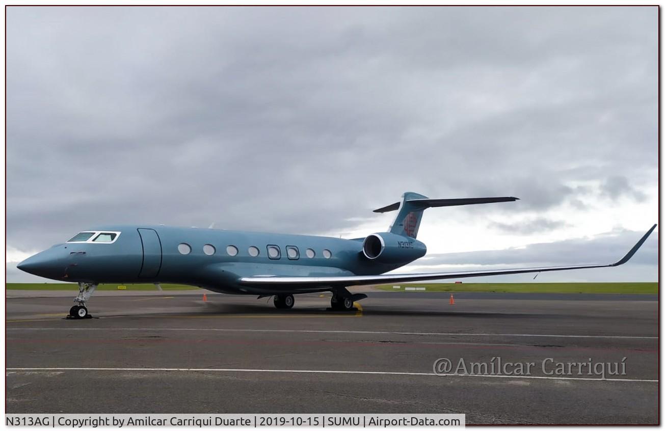 N313AG, 2019 Gulfstream Aerospace G650 (G-VI) C/N 6375, Landed  in SUMU