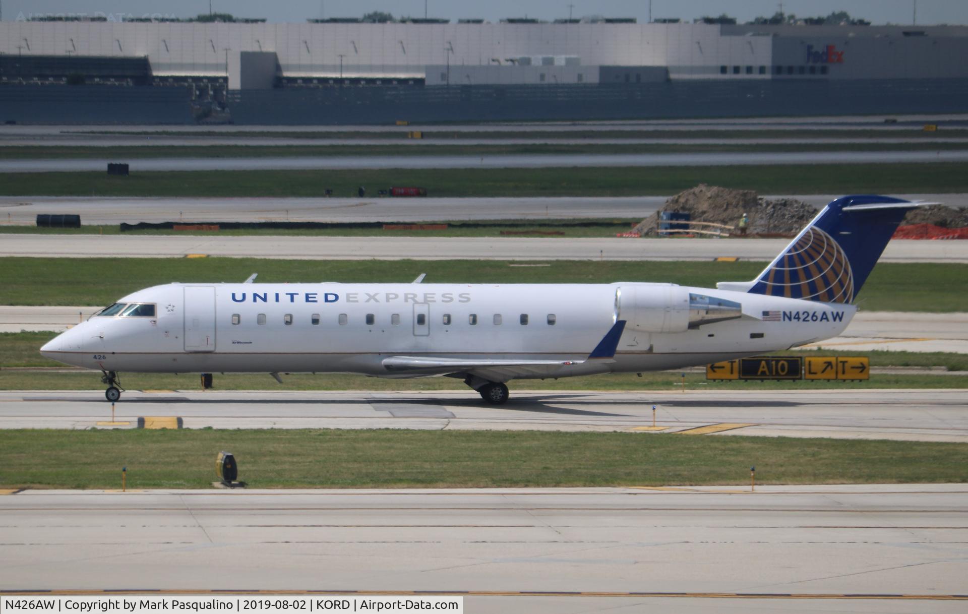 N426AW, 2002 Bombardier CRJ-200LR (CL-600-2B19) C/N 7669, CL-600-2B19