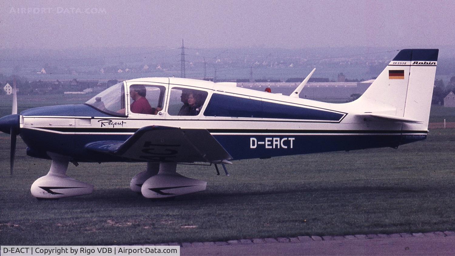 D-EACT, 1972 Robin DR-253B Regent C/N 192, Germany in early 1970's.