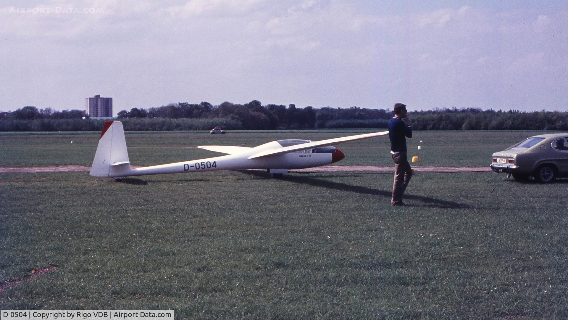 D-0504, 1972 Schempp-Hirth Cirrus VTC C/N 115Y, Germany in early 1970's.