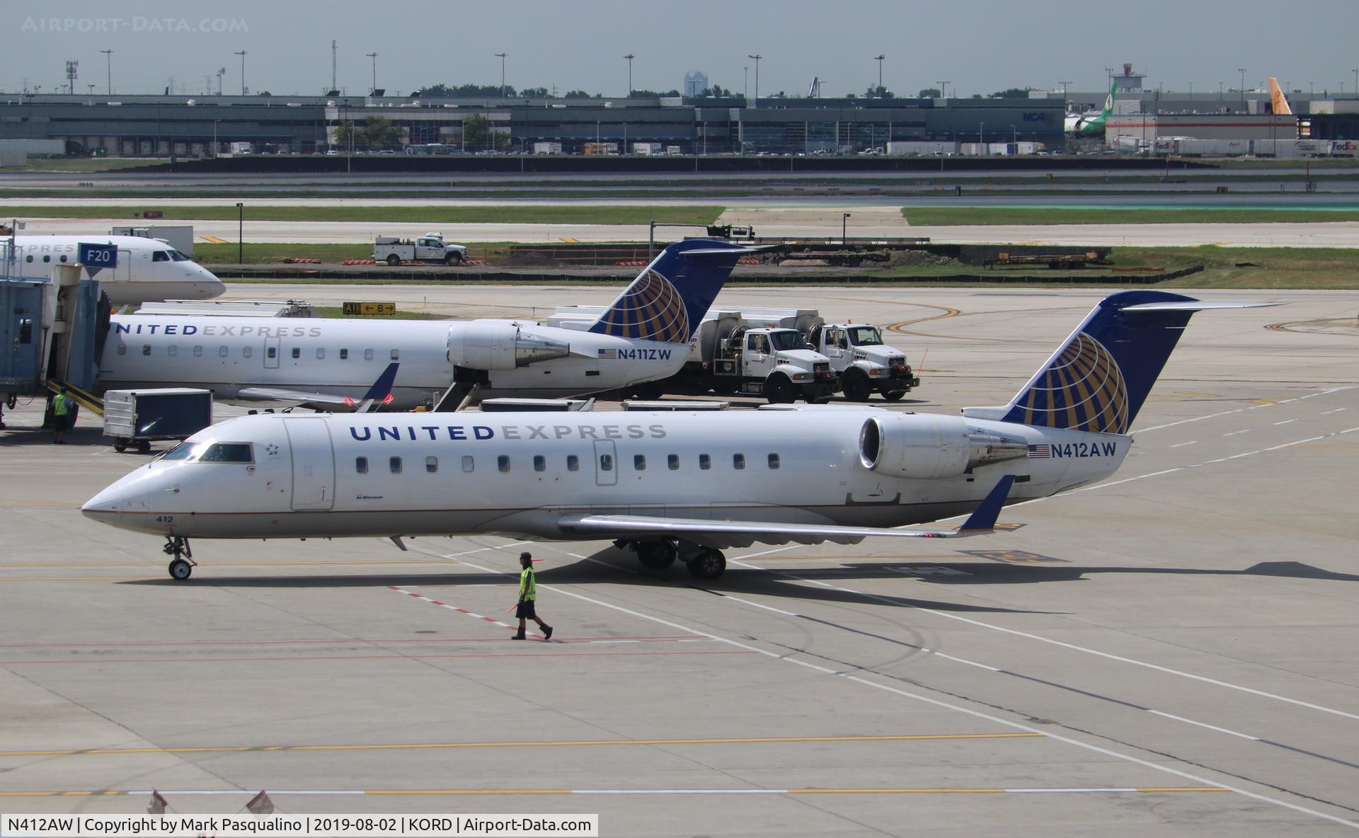 N412AW, 2001 Bombardier CRJ-200LR (CL-600-2B19) C/N 7582, CL-600-2B19