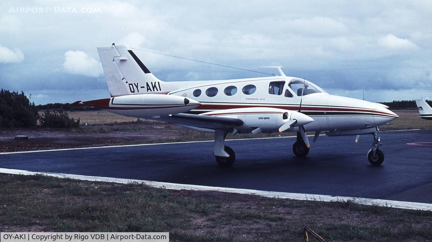OY-AKI, 1971 Cessna 414A Chancellor C/N 414A-0163, Denmark in early 1970's.