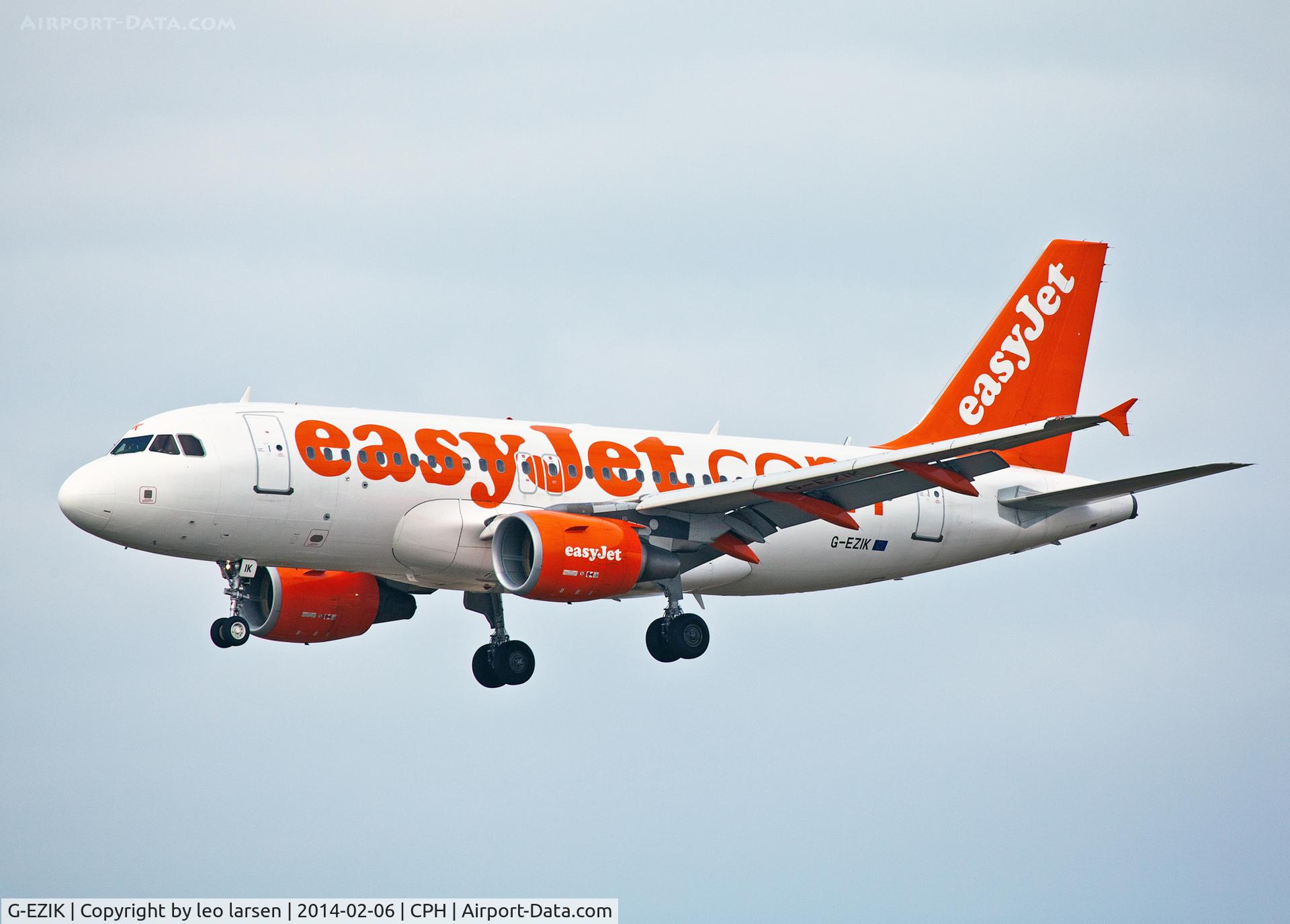 G-EZIK, 2005 Airbus A319-111 C/N 2481, Copenhagen 6.2.2014