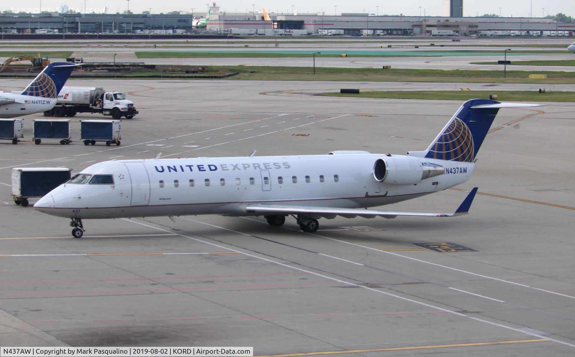 N437AW, 2003 Bombardier CRJ-200LR (CL-600-2B19) C/N 7744, CL-600-2B19