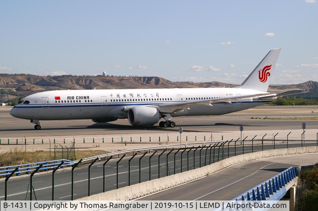 B-1431, 2017 Boeing 787-9 Dreamliner Dreamliner C/N 34313, Air China Boeing 787-9 Dreamliner
