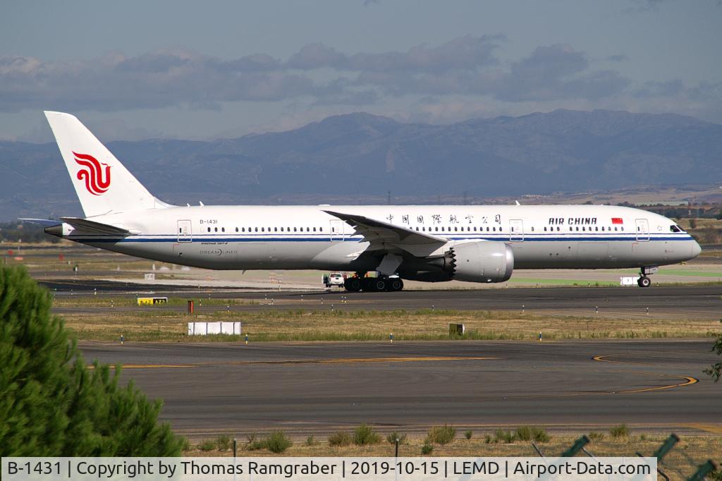 B-1431, 2017 Boeing 787-9 Dreamliner Dreamliner C/N 34313, Air China Boeing 787-9 Dreamliner