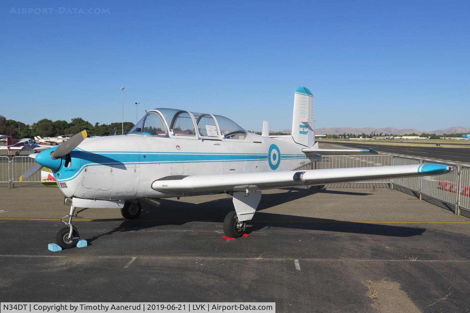 N34DT, 1953 Beech T-34A (A45) Mentor Mentor C/N G-114, 1953 Beech T-34A (A45) Mentor, c/n: G-114, 2019 AOPA Livermore Fly-In