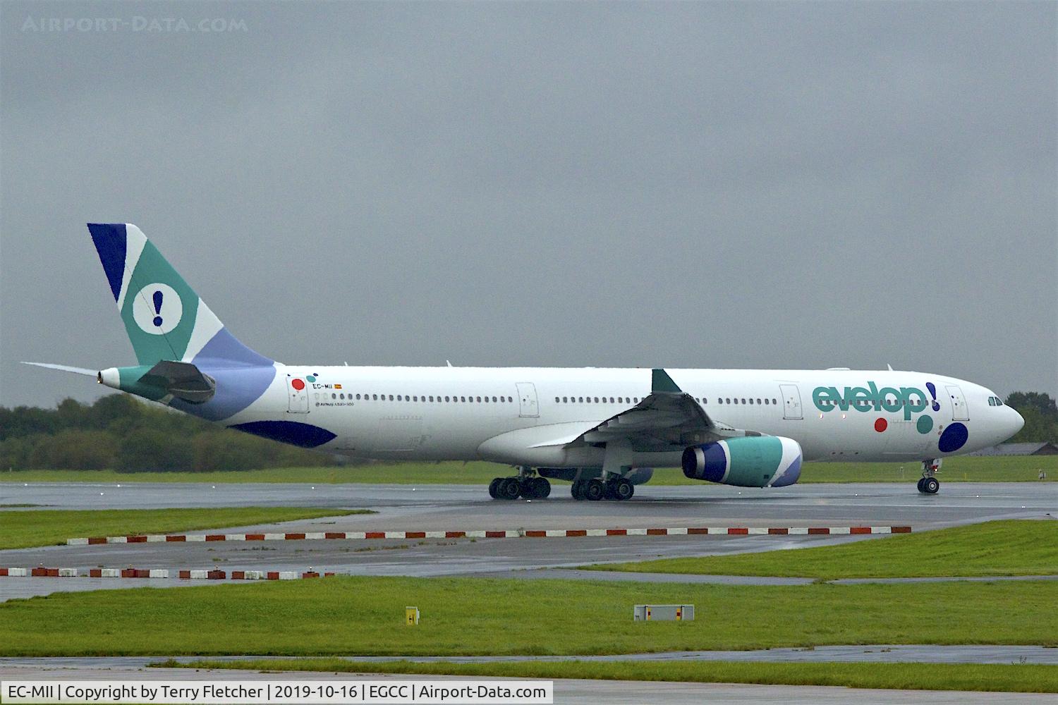 EC-MII, 2015 Airbus A330-343 C/N 1691, at Manchester